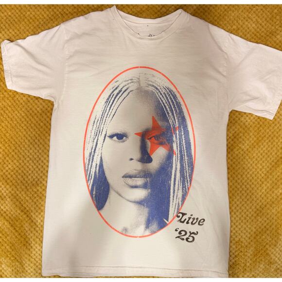 Beyoncé Cowboy Carter Tour Concert Merch White Yaya T-shirt Size M 2025 - Picture 1 of 6